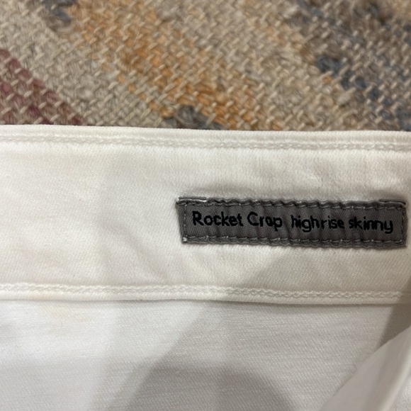 Citizens Of Humanity Rocket Crop Petite High Rise Skinny Jeans White - Size 26 - Picture 3 of 5
